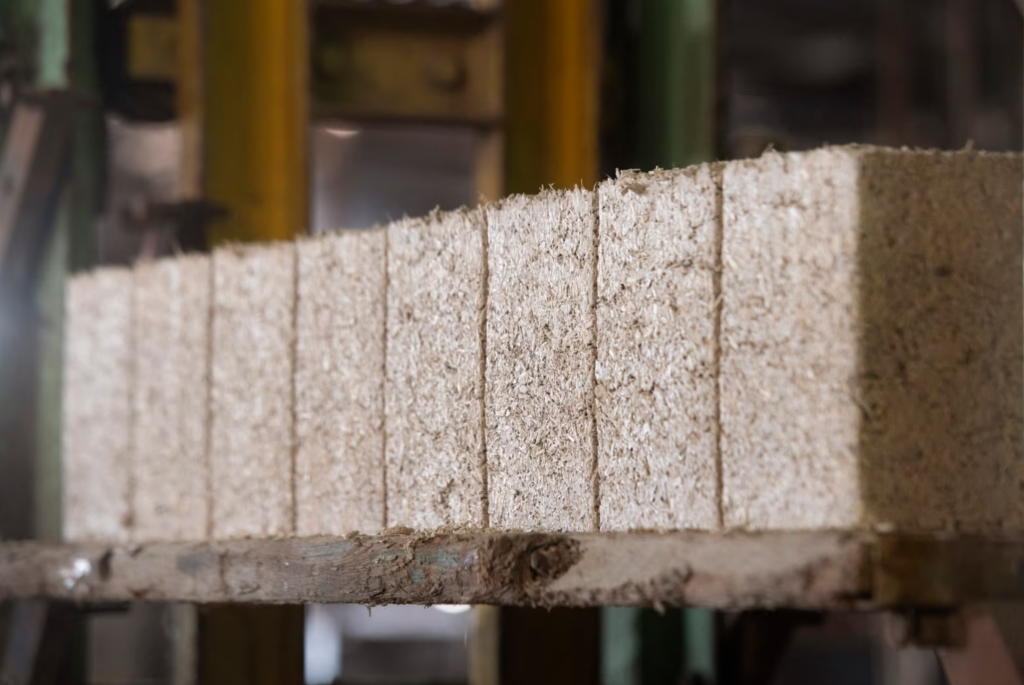 Blocos de concreto feitos de cânhamo prontos para serem utilizados