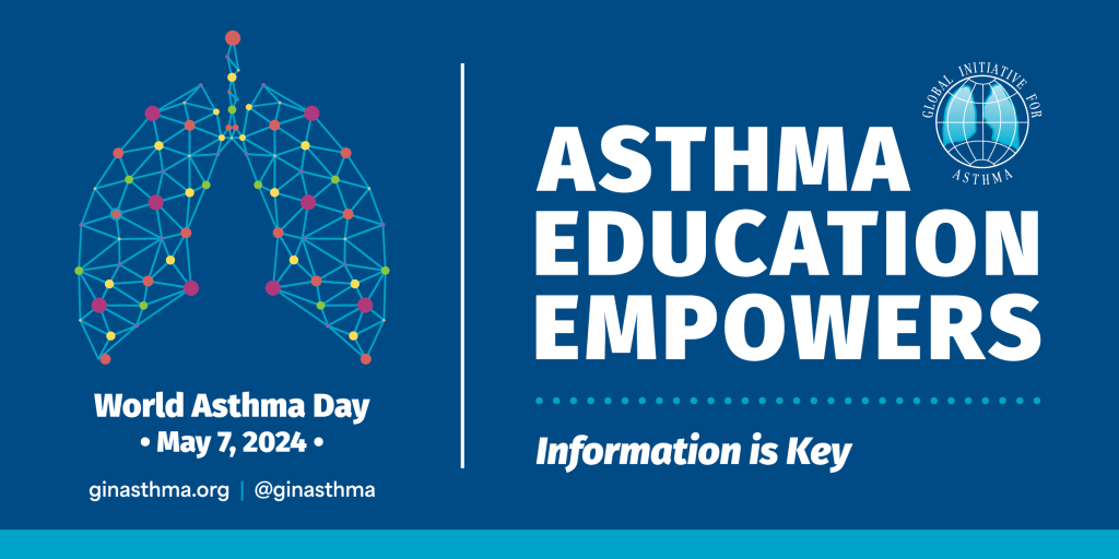 O tema do Dia Mundial da Asma em 2024 é: A educação sobre asma empodera