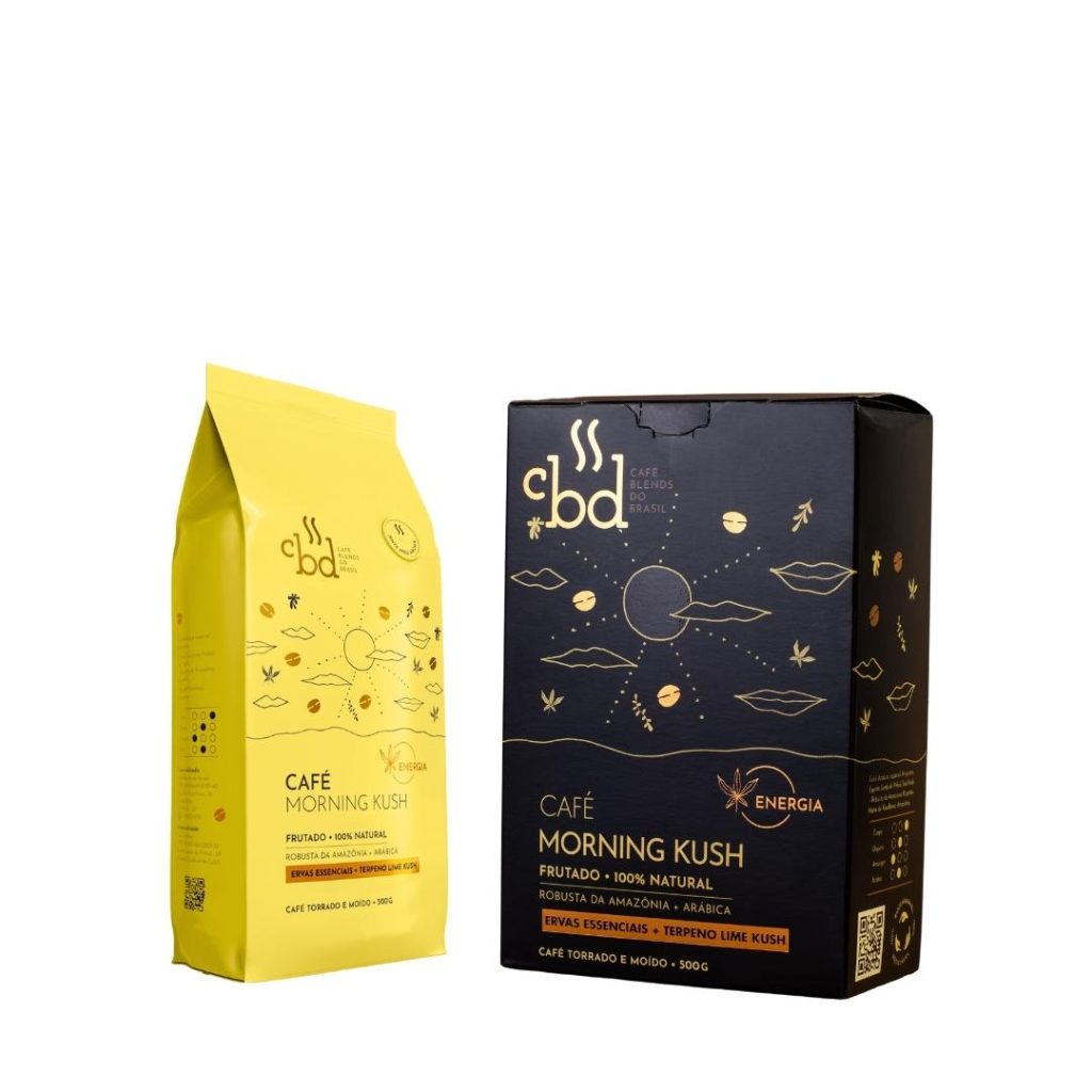Café com terpenos e ervas funcionais