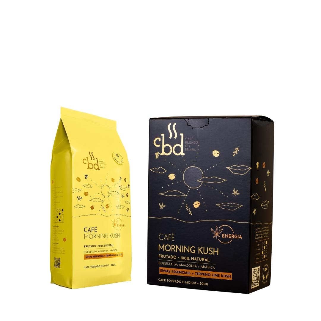 Café com terpenos e ervas funcionais