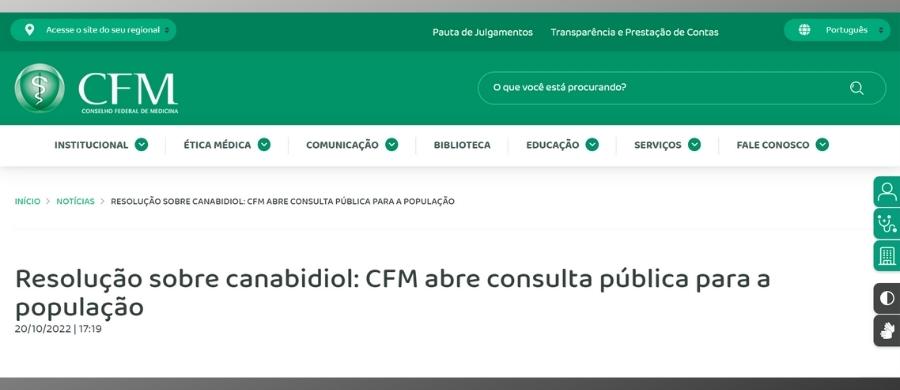CFM abre consulta pública