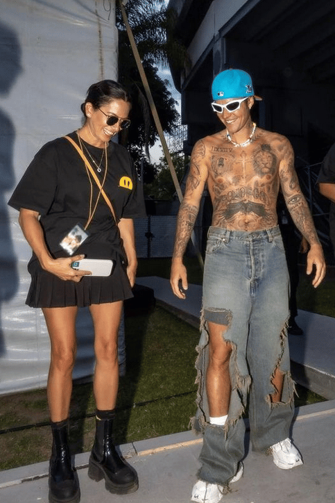 Justin Bieber com a médica Jocelyne