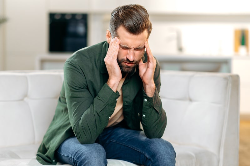 canabidiol dor de cabeca  homem