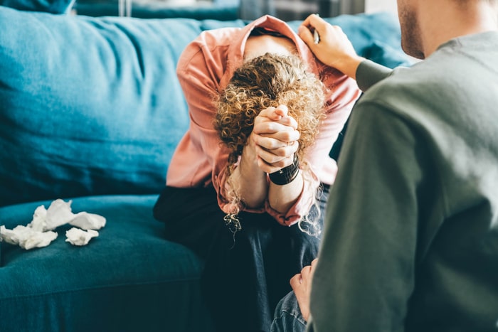 cannabis na psiquiatria mulher triste