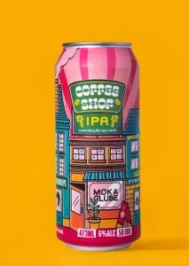 Latão da cerveja coffeeshop IPA da Fumaçônica