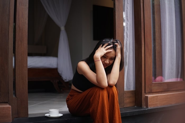 saude mental mulher triste