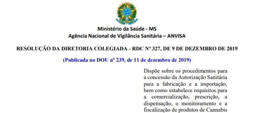 Anvisa RDC 327