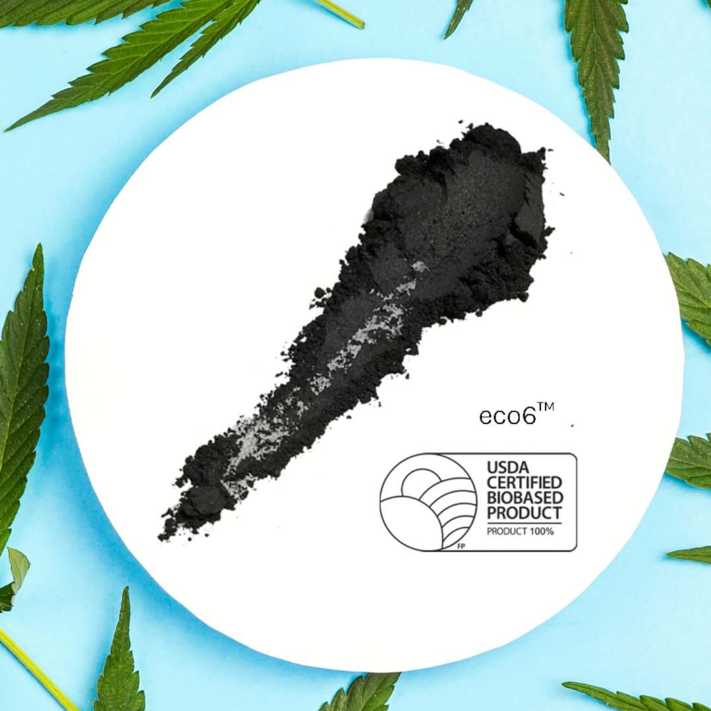 eco6 é um pigmento de cor preta feito à base de cânhamo