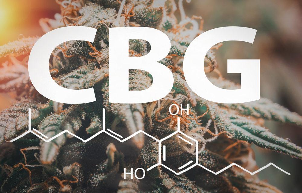 Cannabigerol (CBG) com estrutura química