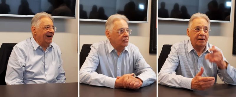 Marcus Bruno/ Cannabis & Saúde | Fernando Henrique Cardoso antes de palestrar no evento Cannabis Thinking, em São Paulo